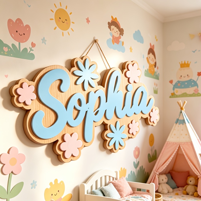Personalized Floral Themed Nam - Baby Nursery Sign ulasan dan harga