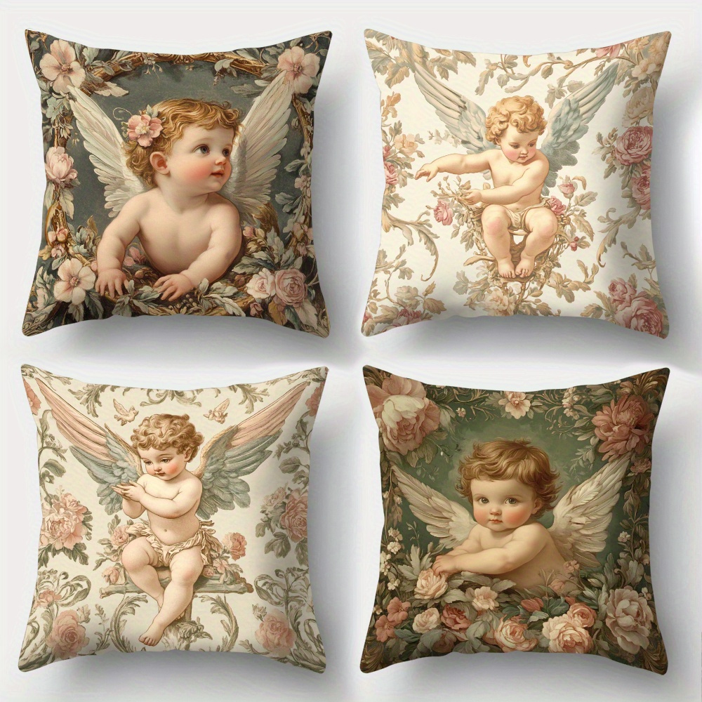 Printed Angel Floral Pillow Co - Baby Nursery Sets ulasan dan harga