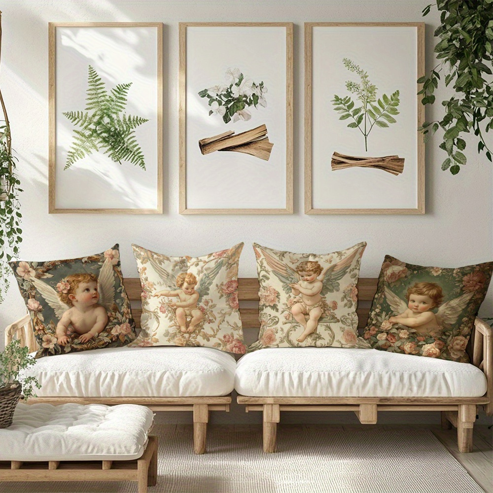 Printed Angel Floral Pillow Co - Baby Nursery Sets ulasan dan harga