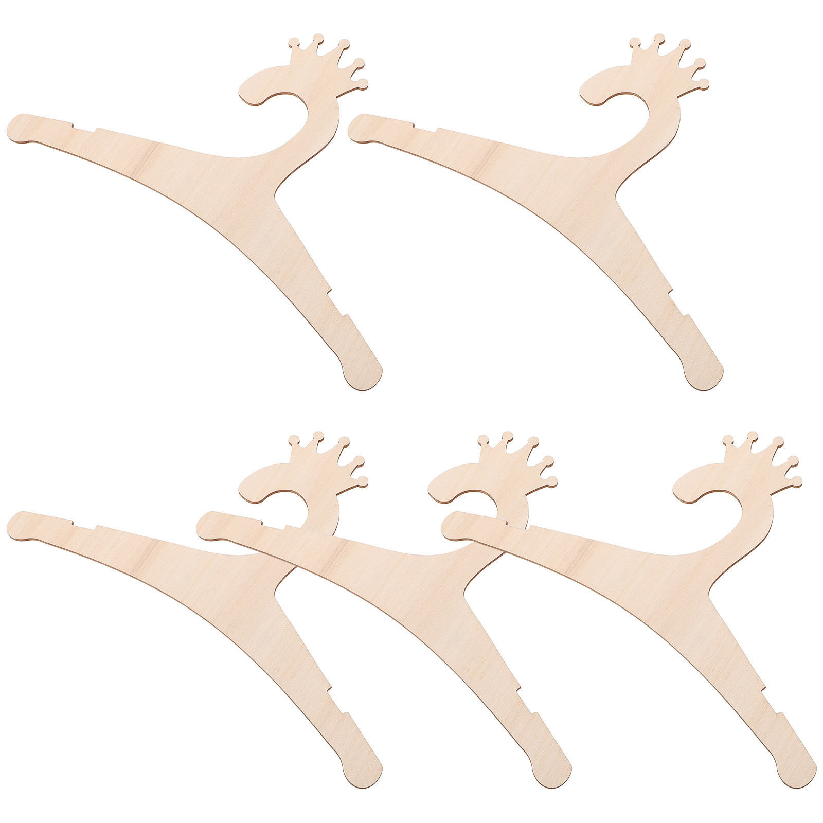 5Pcs Wooden Children's Hangers - Baby Nursery Closet ulasan dan harga