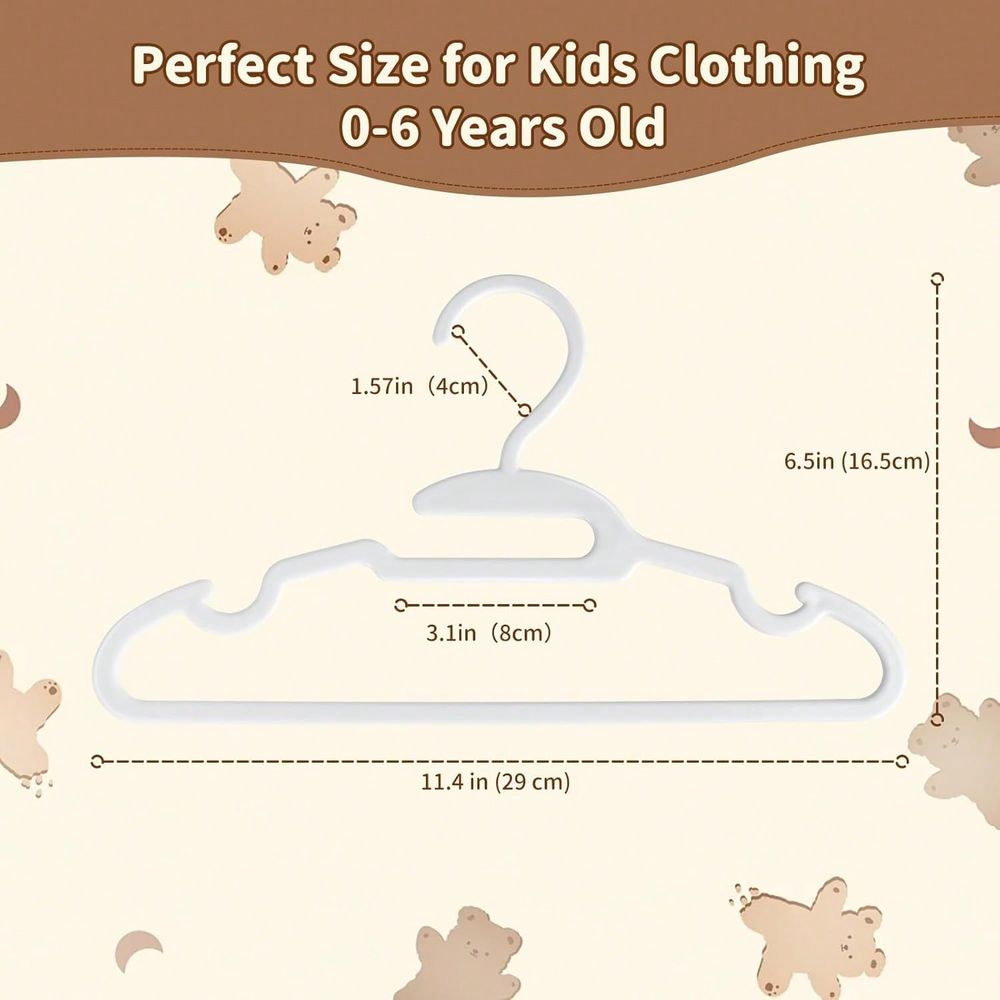 70 100 Pack Kids Hangers Plast - Baby Nursery Closet ulasan dan harga
