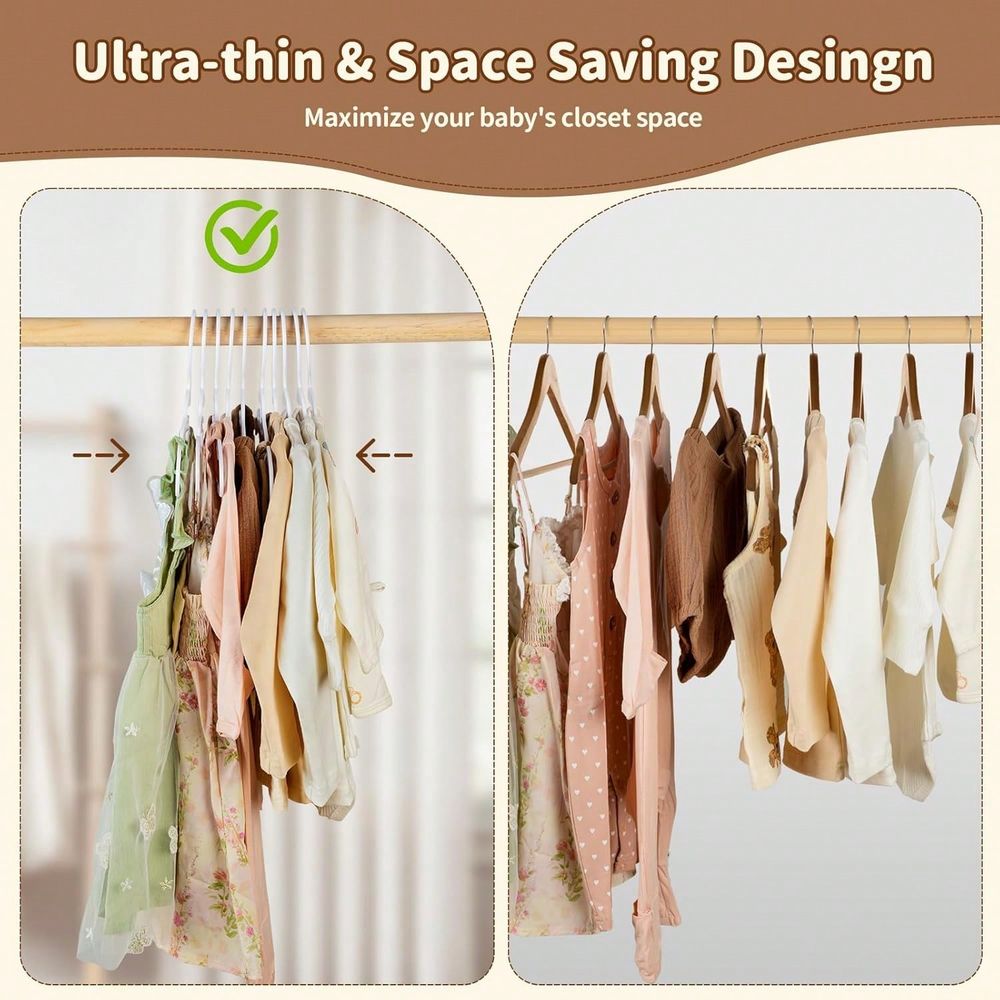 70 100 Pack Kids Hangers Plast - Baby Nursery Closet ulasan dan harga