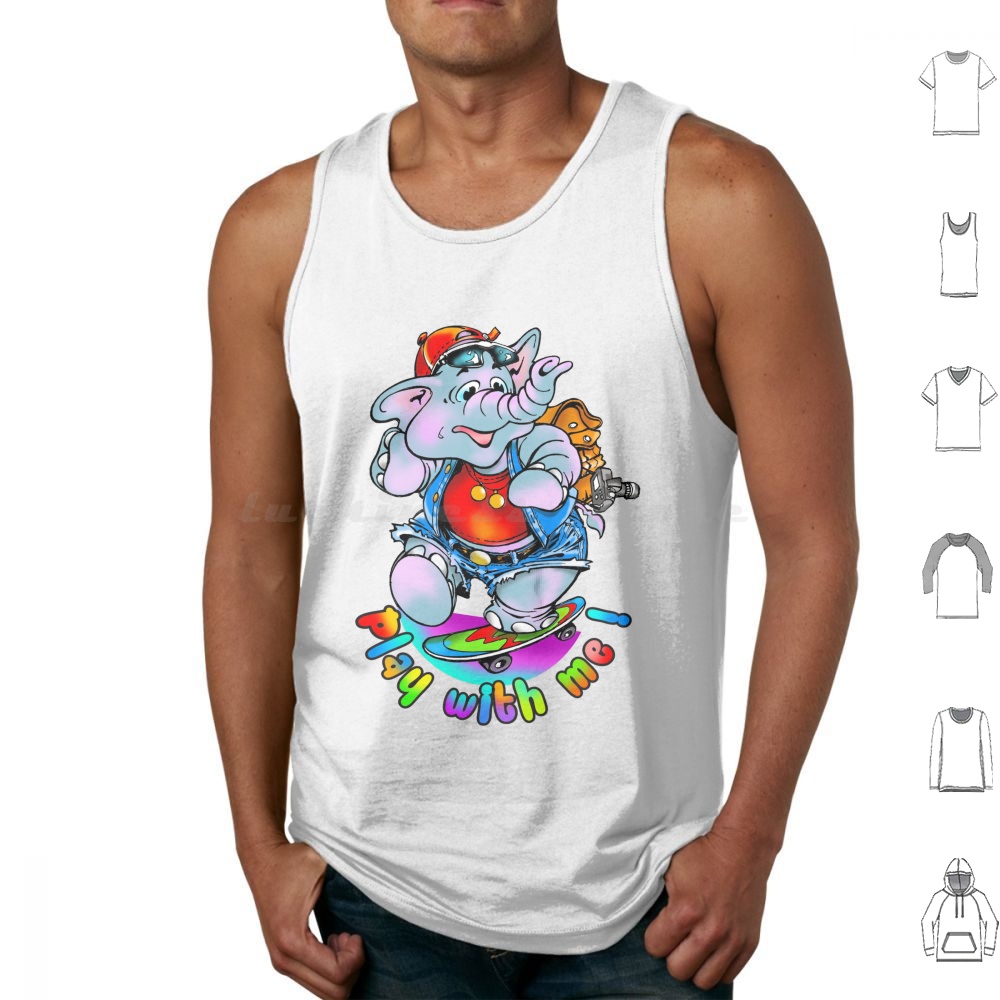 Play With Me ! Tank Tops Print - Baby Zoo Nursery ulasan dan harga